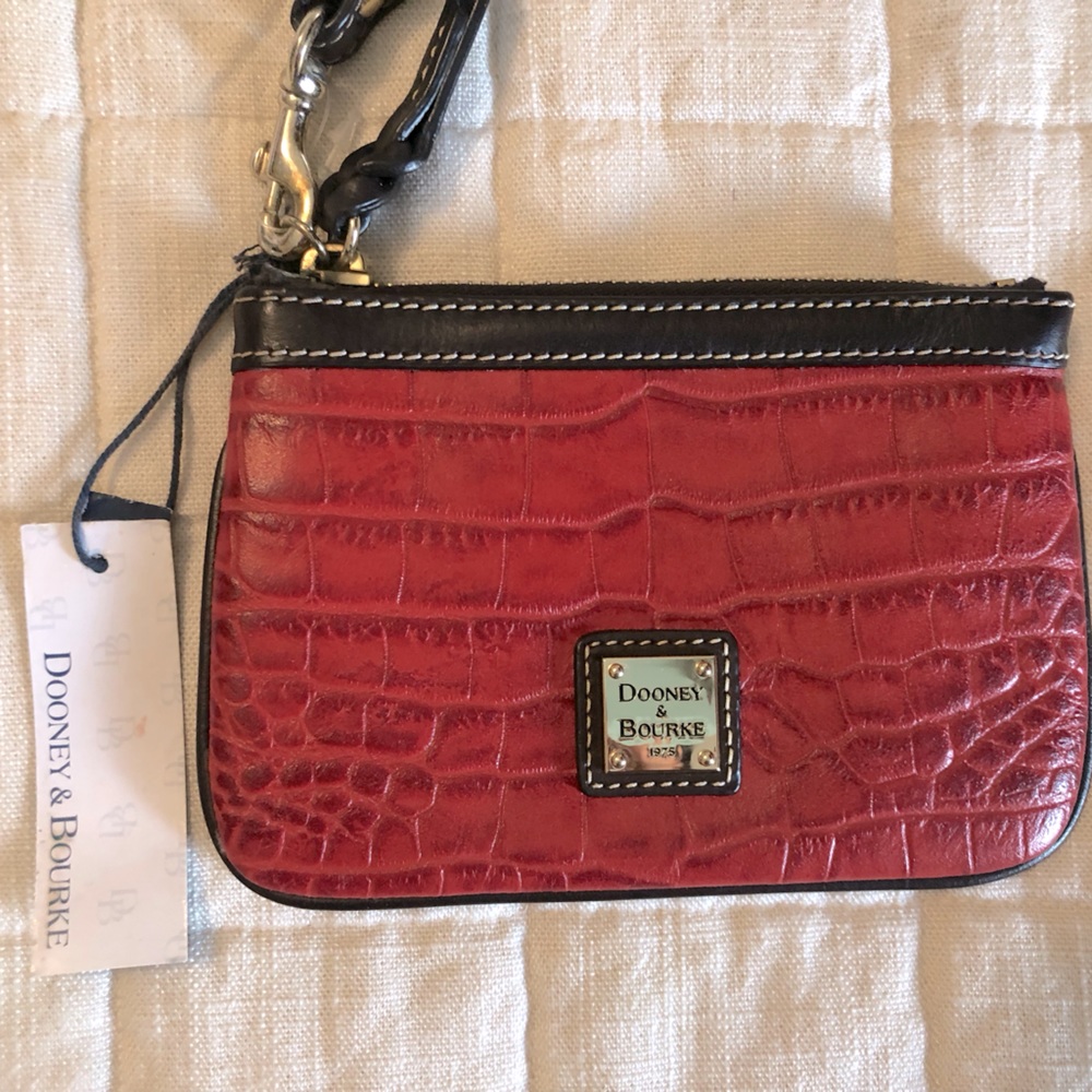 Dooney & Burke Wristlet in ♥️ Red ♥️ Leather!